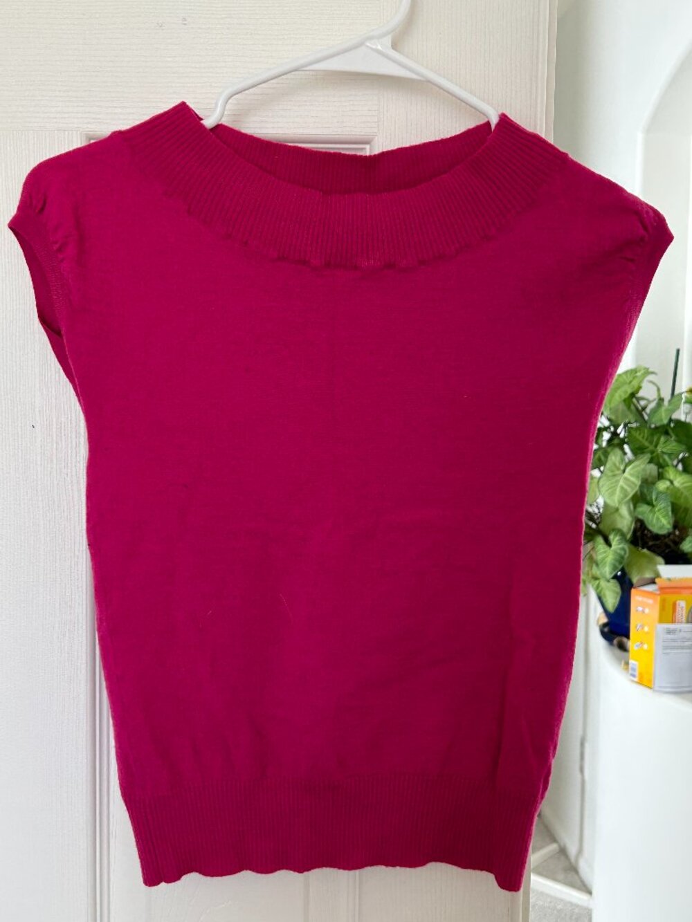 The Limited fuchsia/magenta Business Knit Sweater Shirt in size X-Small